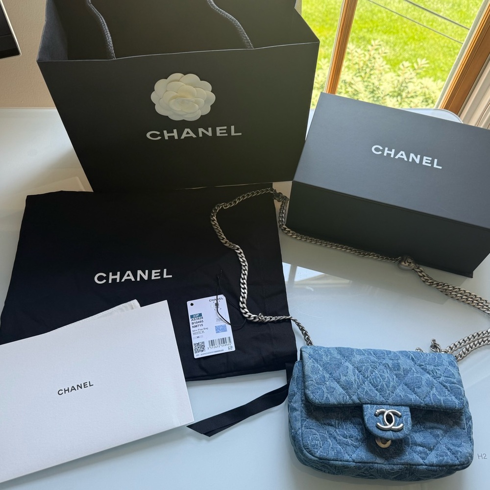 Chanel Denim Blue Crossbody Bag